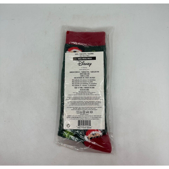 Disney Mickey Mouse Christmas Socks Funko Pop Amazon Exclusive Unisex NEW - Picture 2 of 3